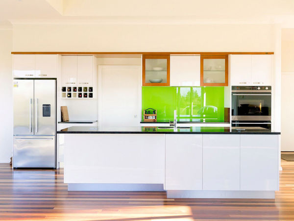 Contemporary Kitchen Using Granite Glass and Matai
